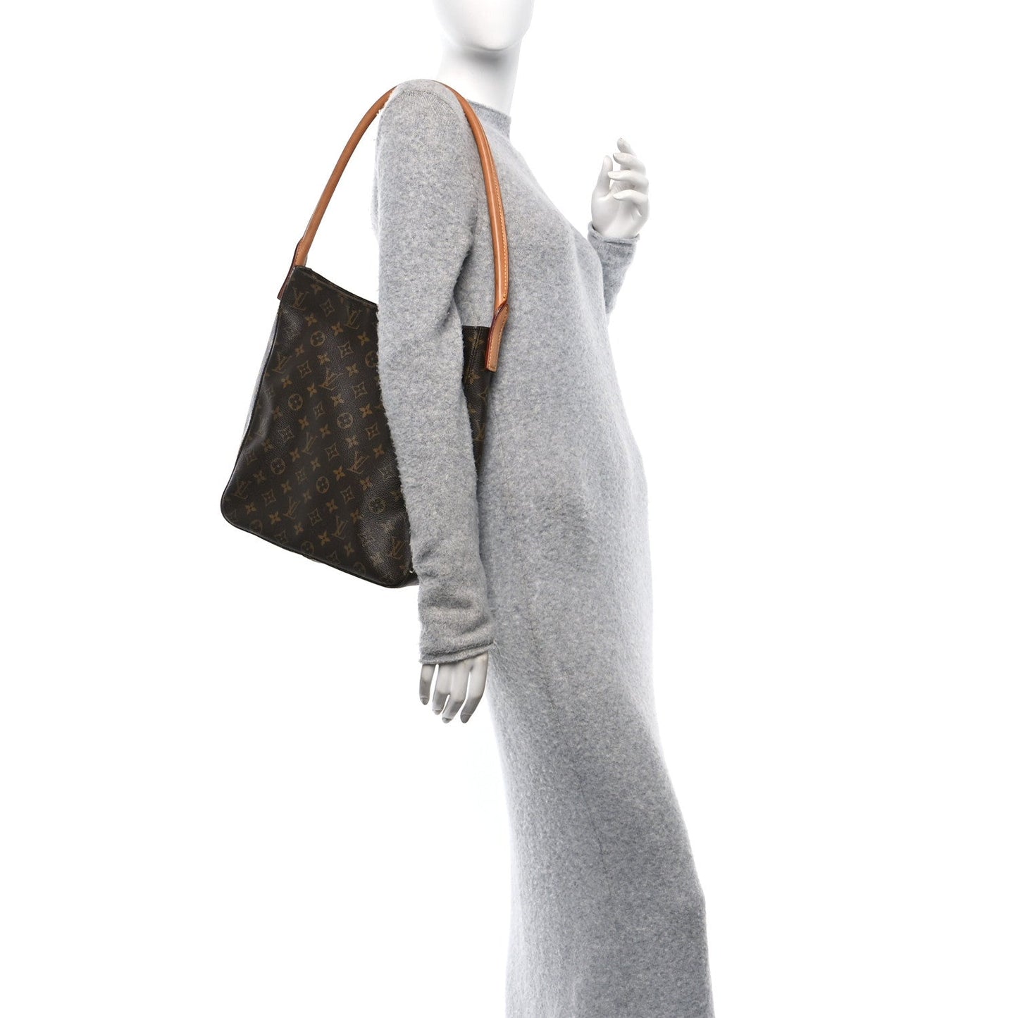 Louis Vuitton Looping GM Monogram Coated Canvas Bag - Brown