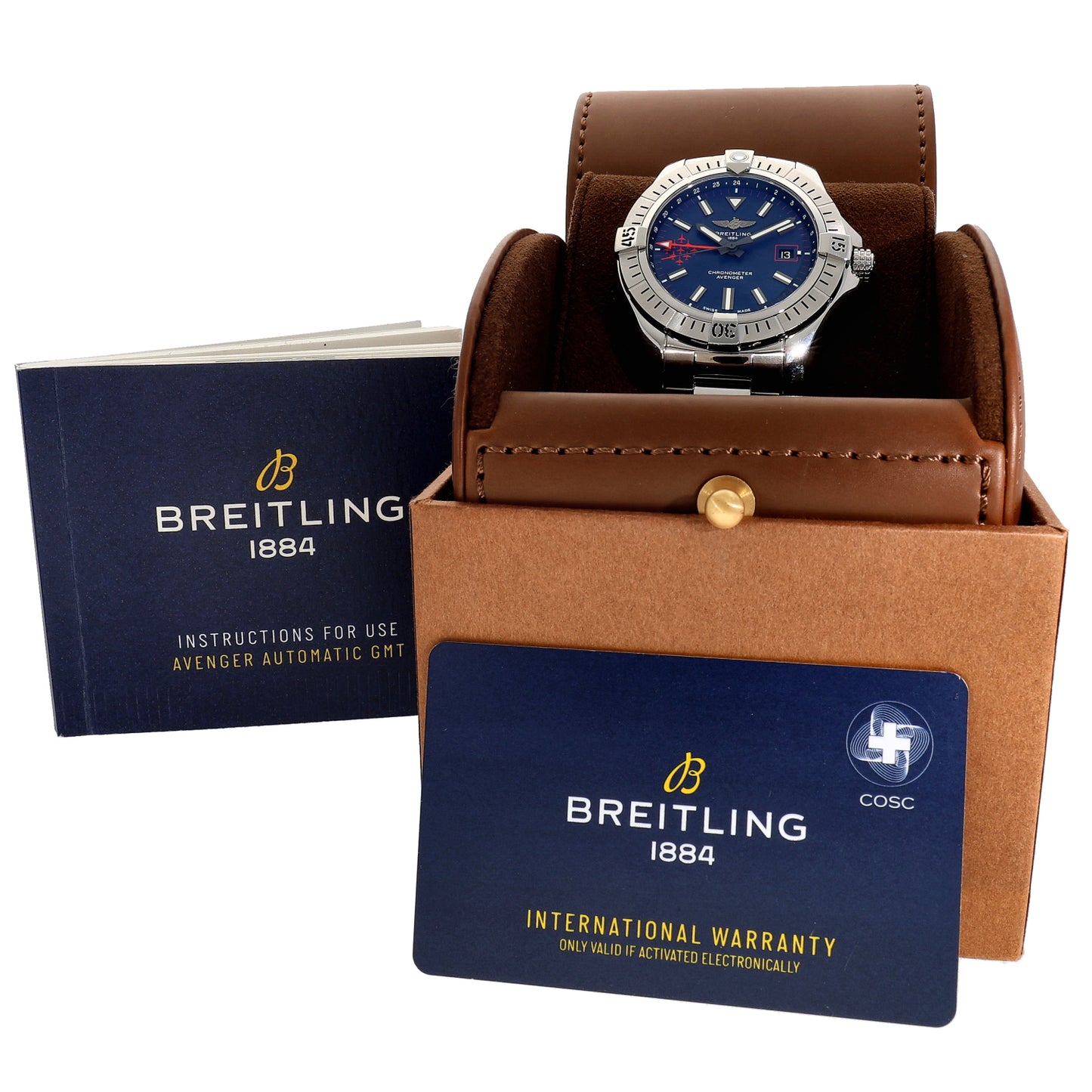 Breitling Avenger GMT A32395 Red Arrows Edition 43mm Stainless Steel Watch