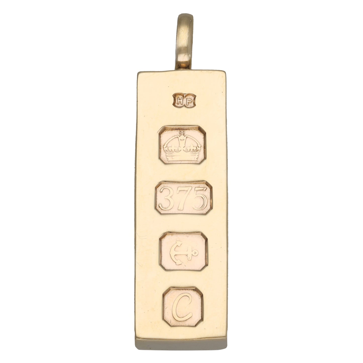 9ct Gold Ingot Pendant