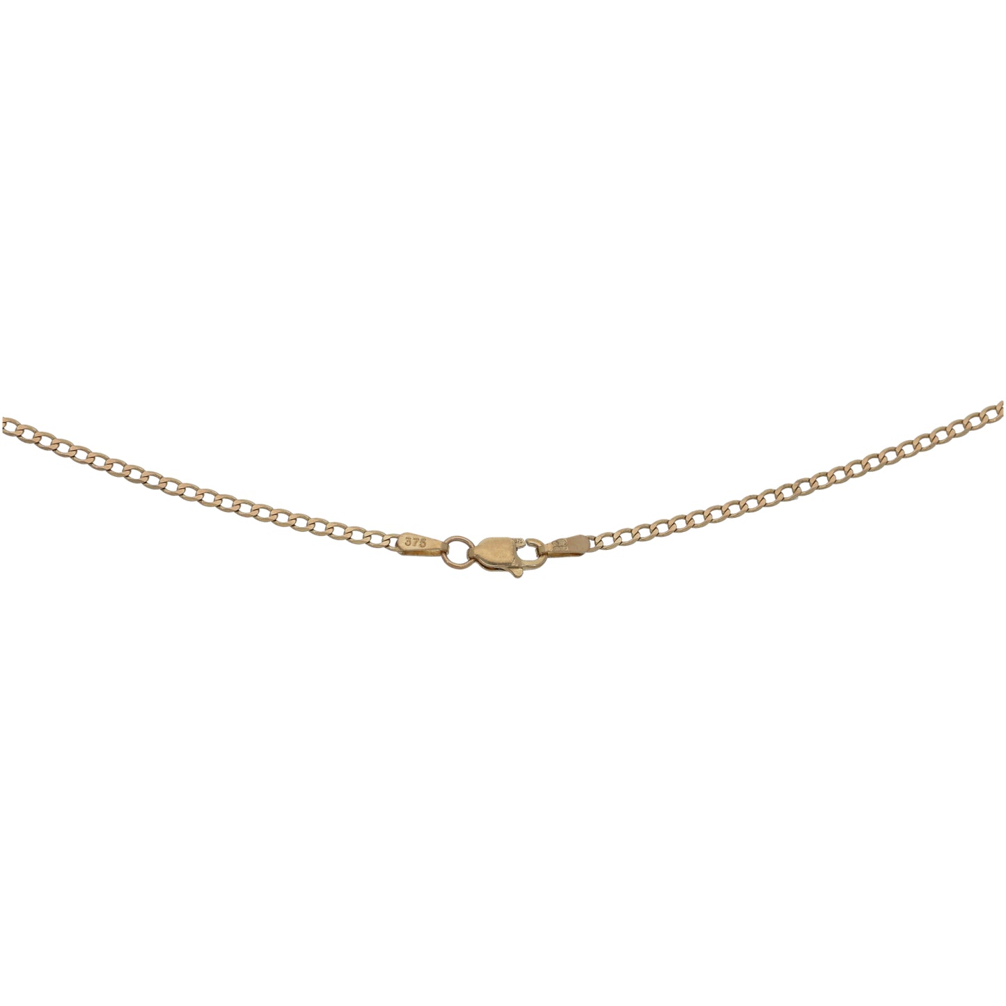 9ct Gold Curb Chain 18"