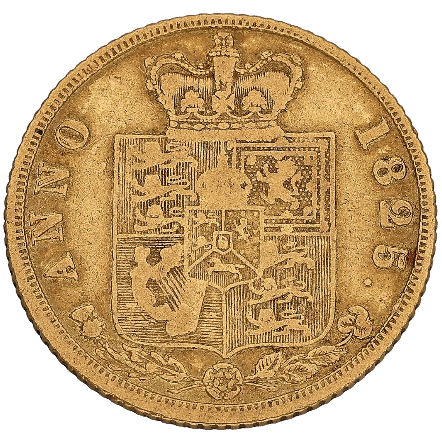 22ct Gold King George IIII Half Sovereign Coin 1825