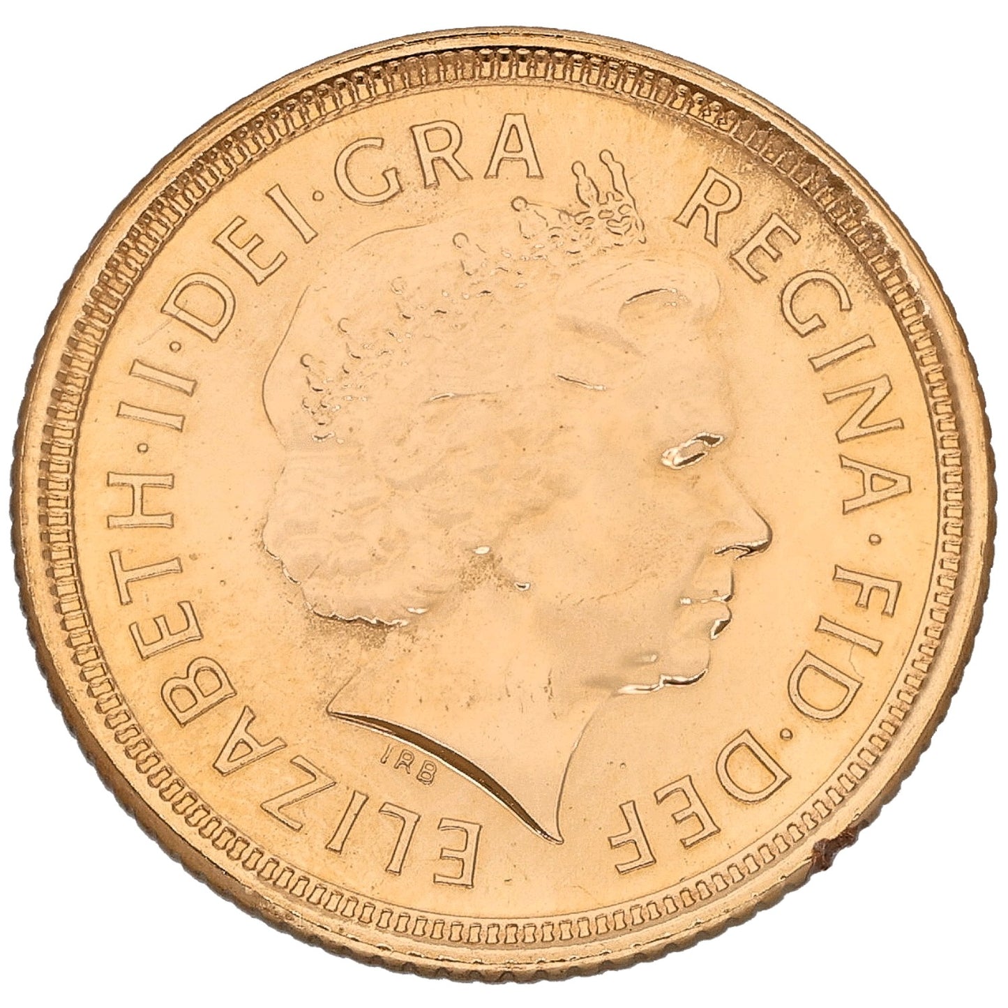 22ct Gold Queen Elizabeth II Half Sovereign Coin 2004