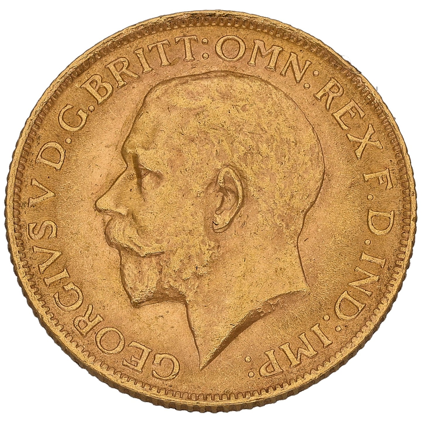 22ct Gold King George V Full Sovereign Coin 1913