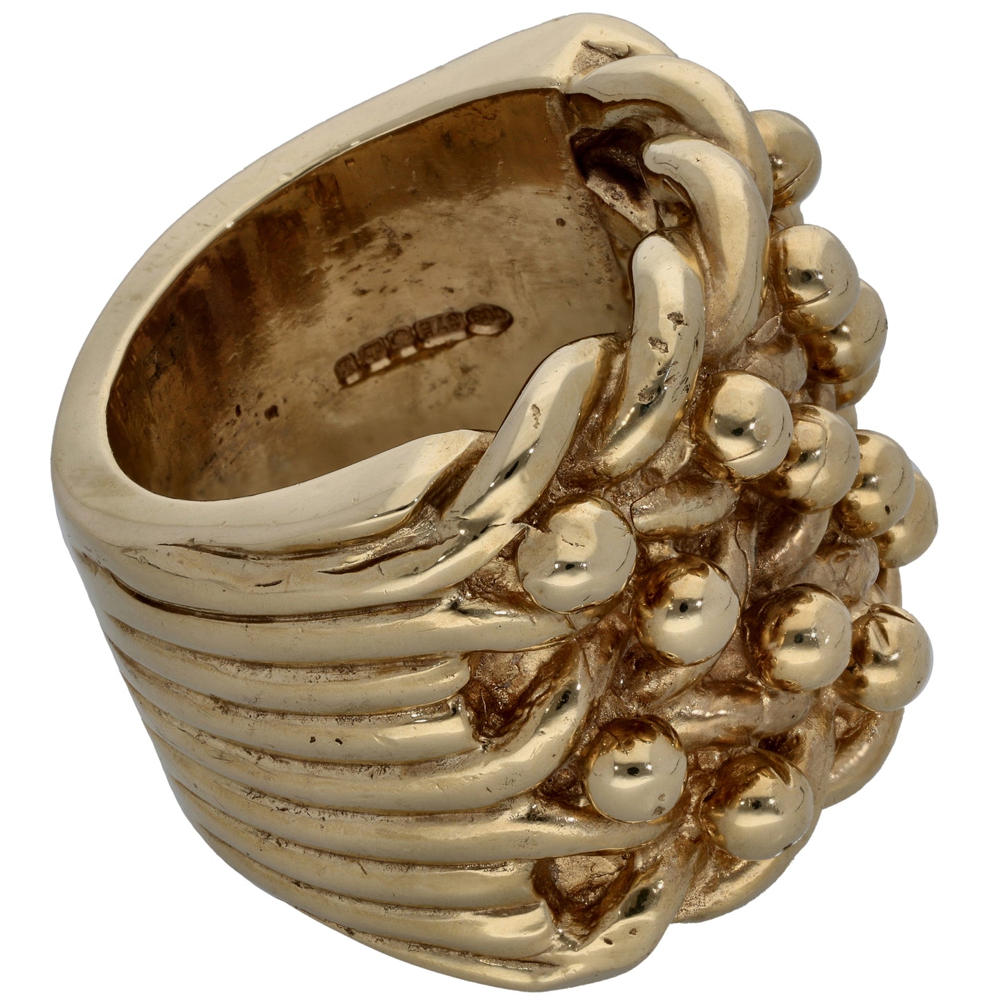 9ct Gold Keeper Ring Size Z+4