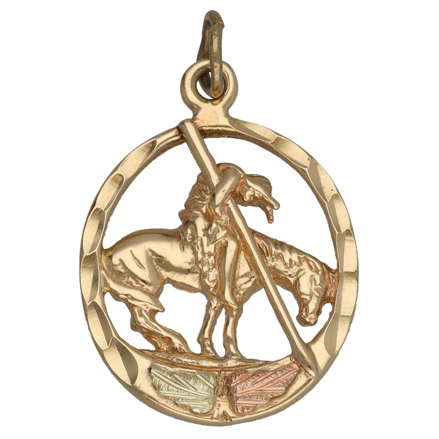 9ct Gold Jouster Pendant