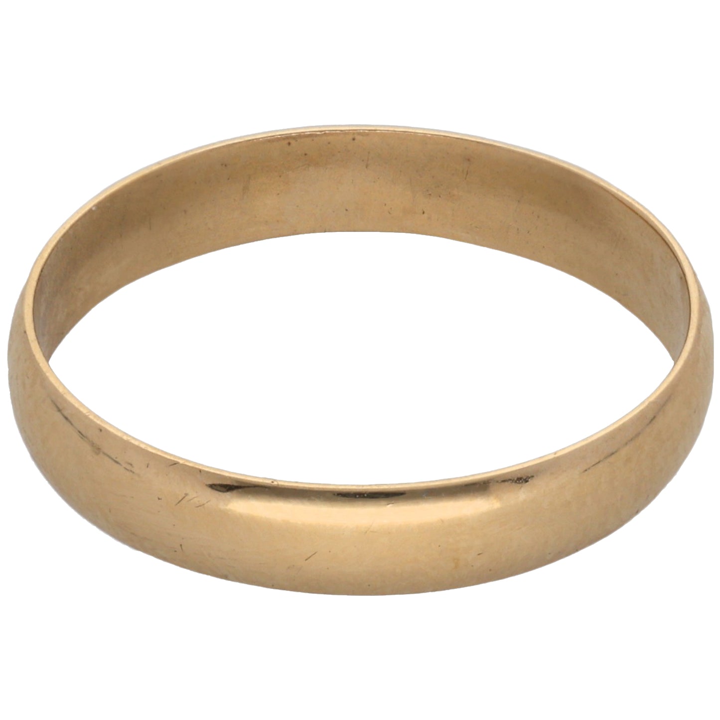 9ct Gold Plain Wedding Ring Size S