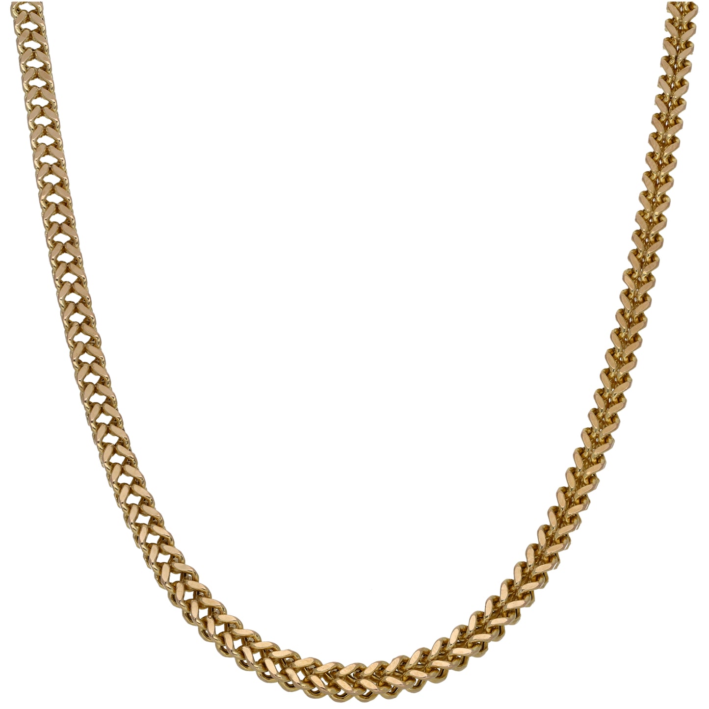 9ct Gold Foxtail Chain 28"