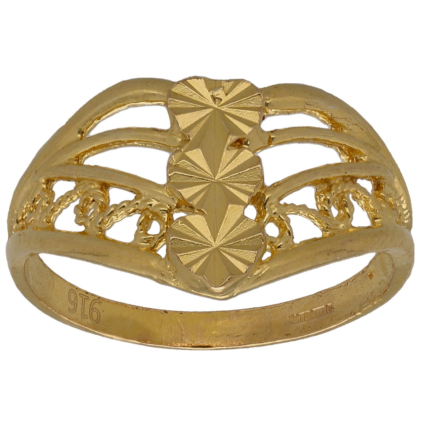 22ct Gold Alternative Ring Size N