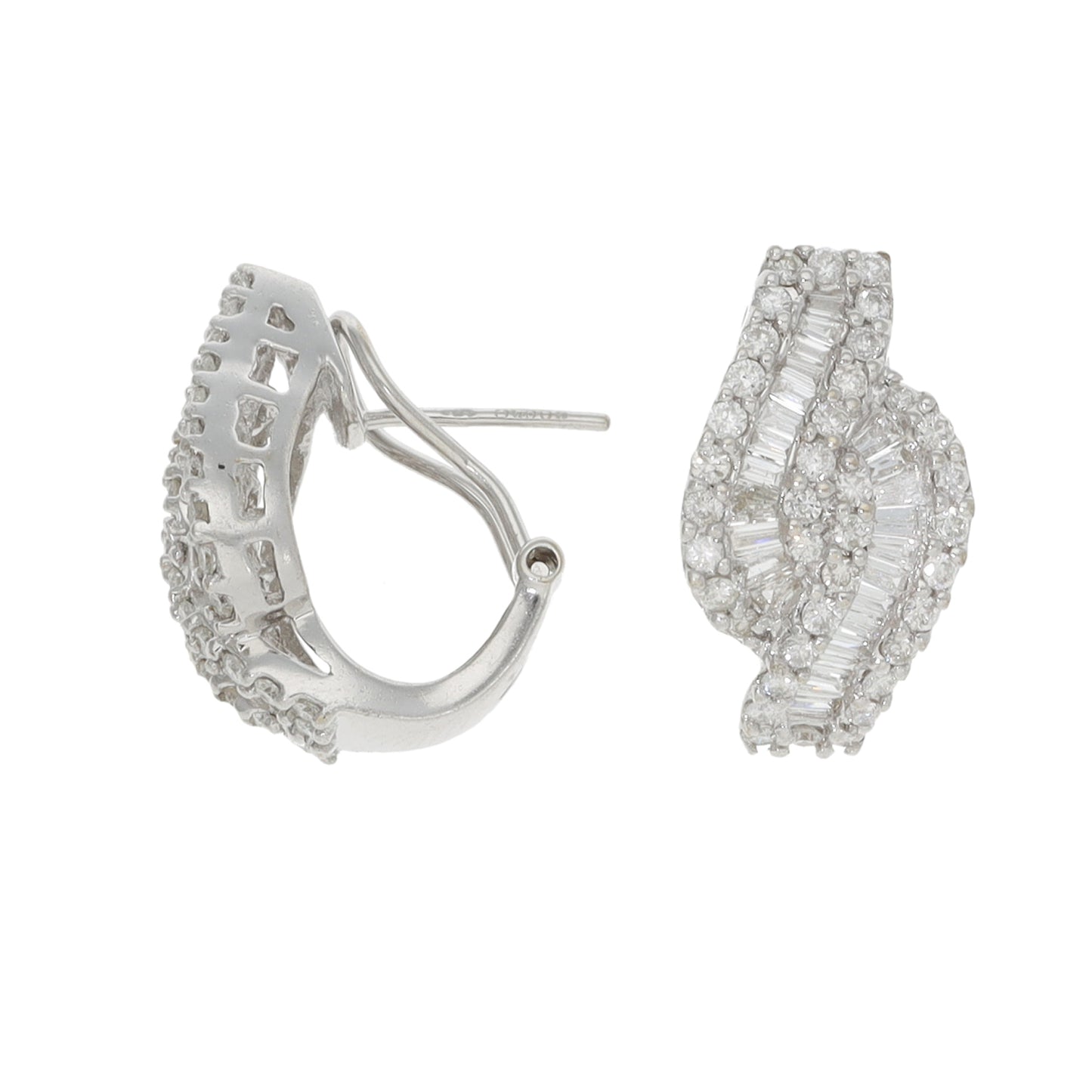 18ct White Gold 1.06ct Diamond Dress/Cocktail Earrings