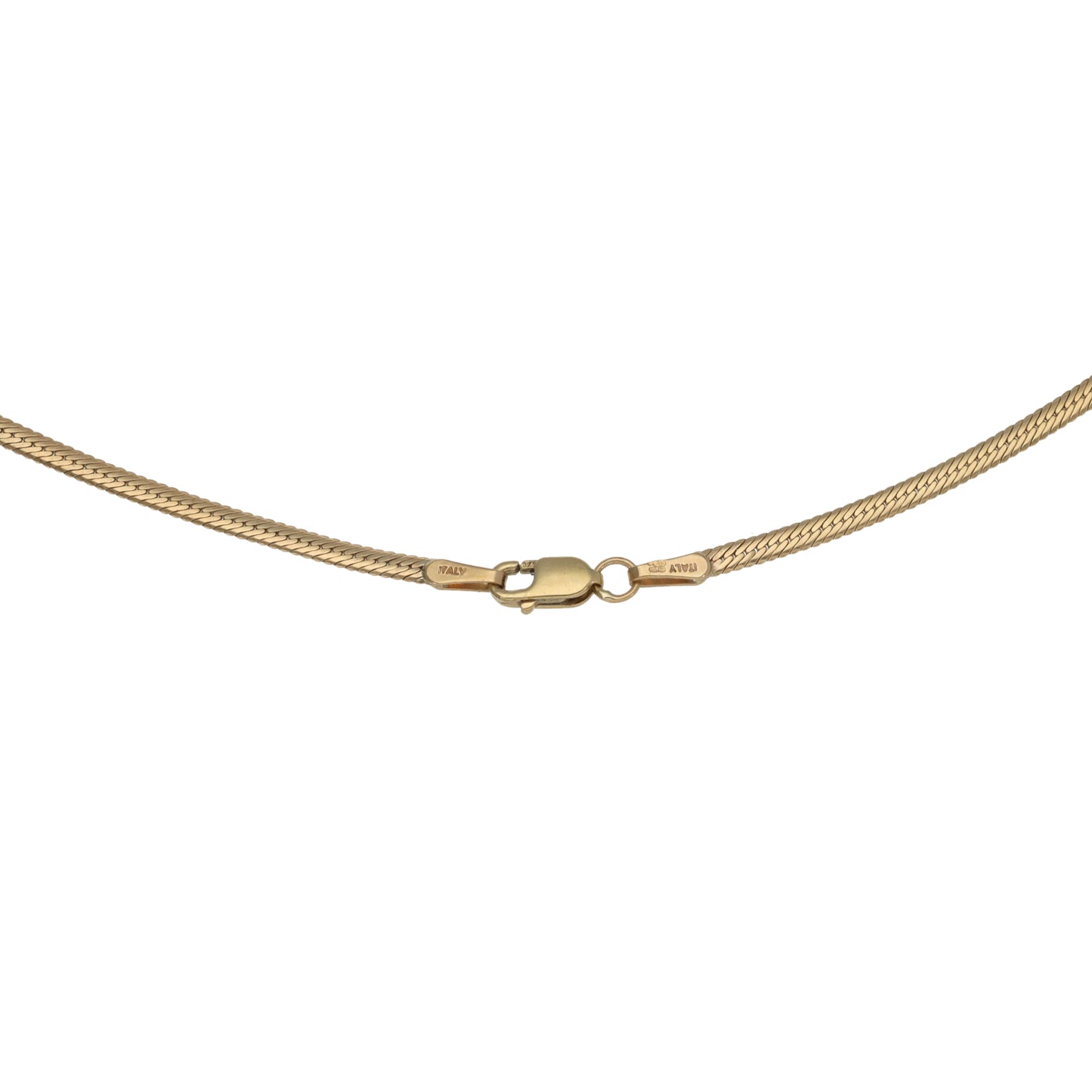 9ct Gold 0.11ct Diamond Fancy Necklace 18"
