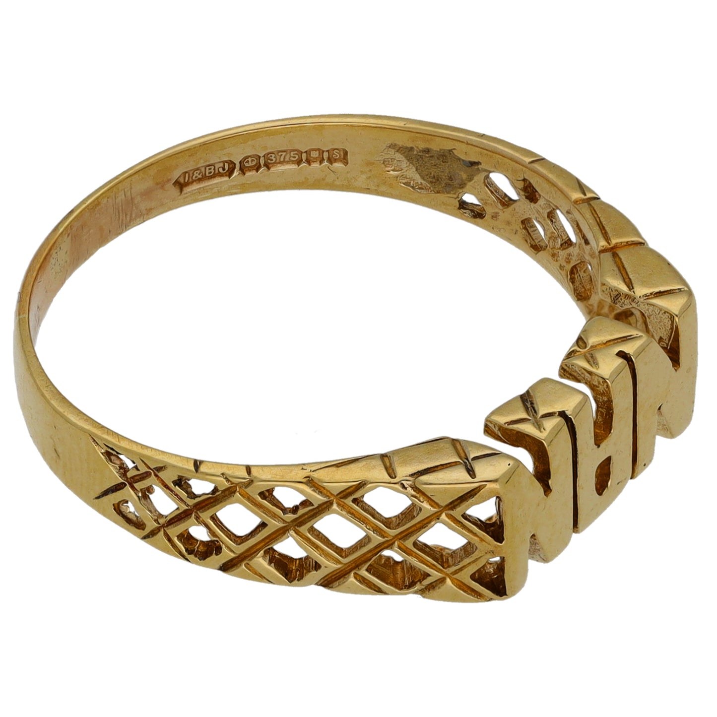 9ct Gold Nan Ring Size S