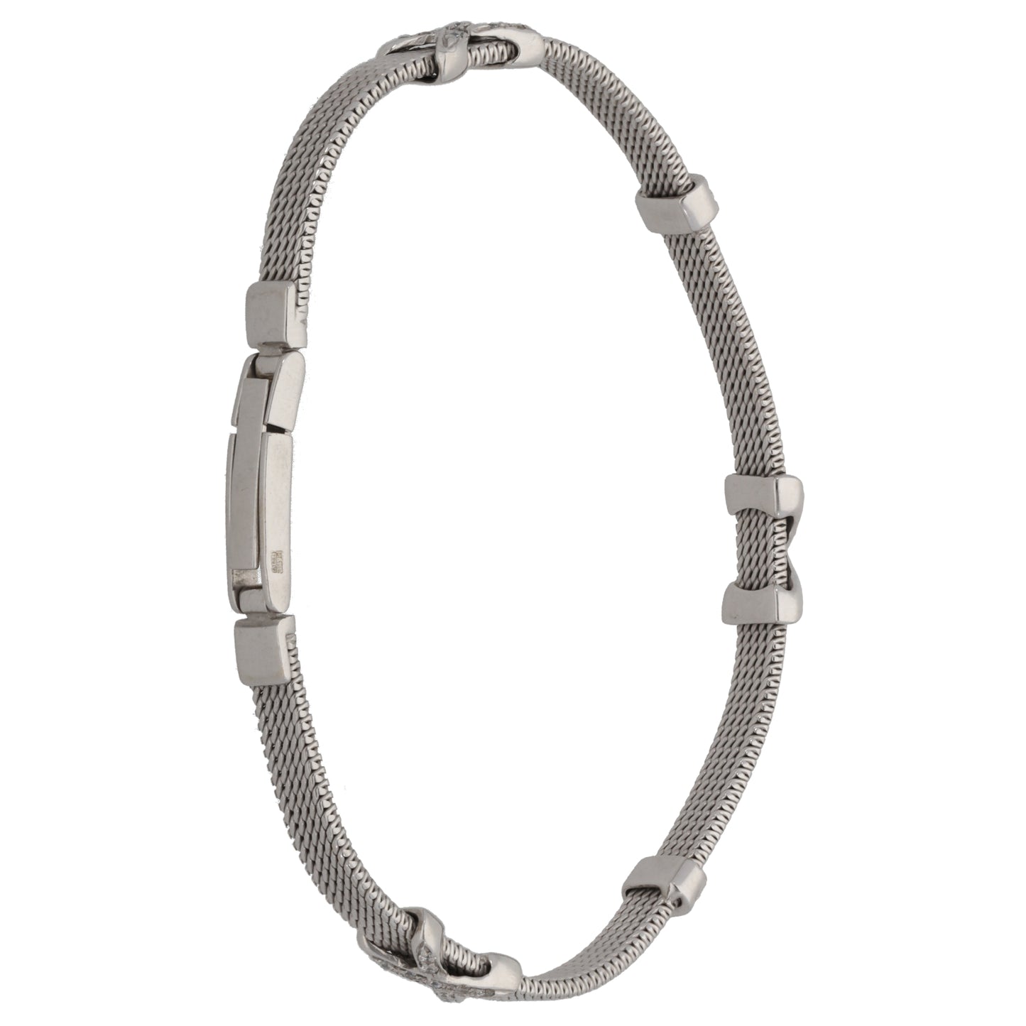 18ct White Gold Cubic Zirconia Alternative Bracelet