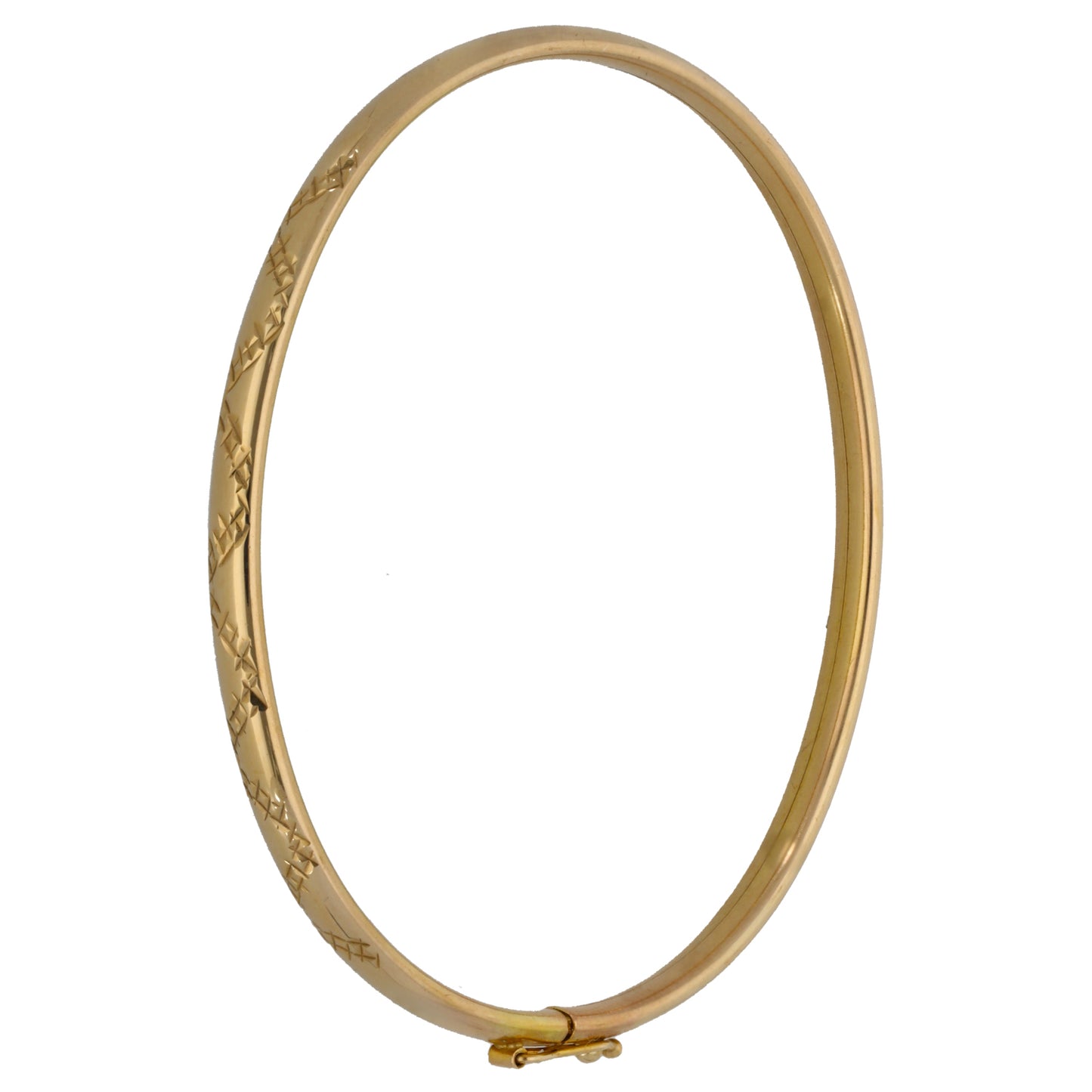 9ct Gold Hinged/Clasp Bangle
