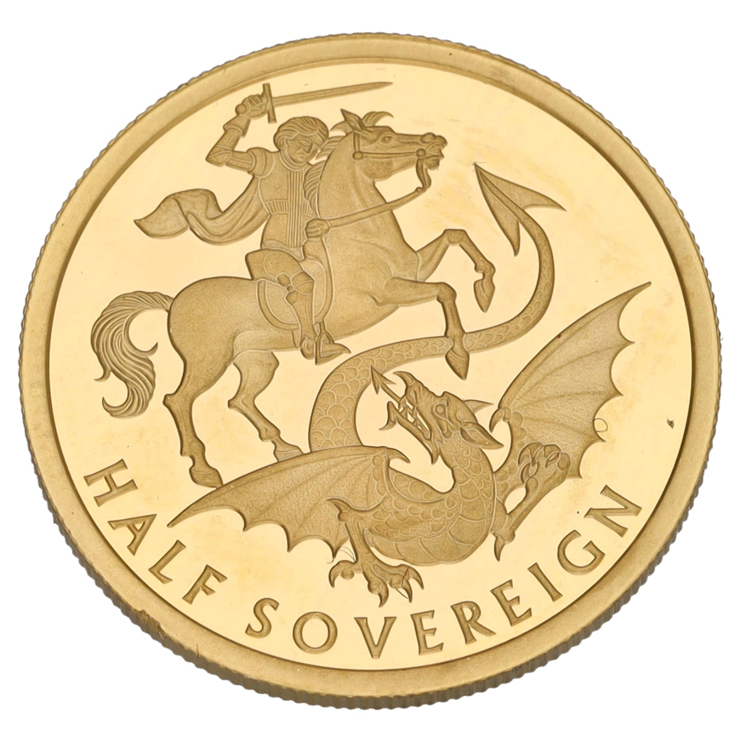 22ct Gold Queen Elizabeth II Half Sovereign Coin 2020