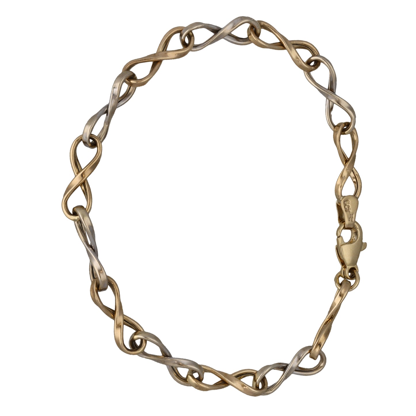 9ct Bi-Colour Gold Fancy Bracelet