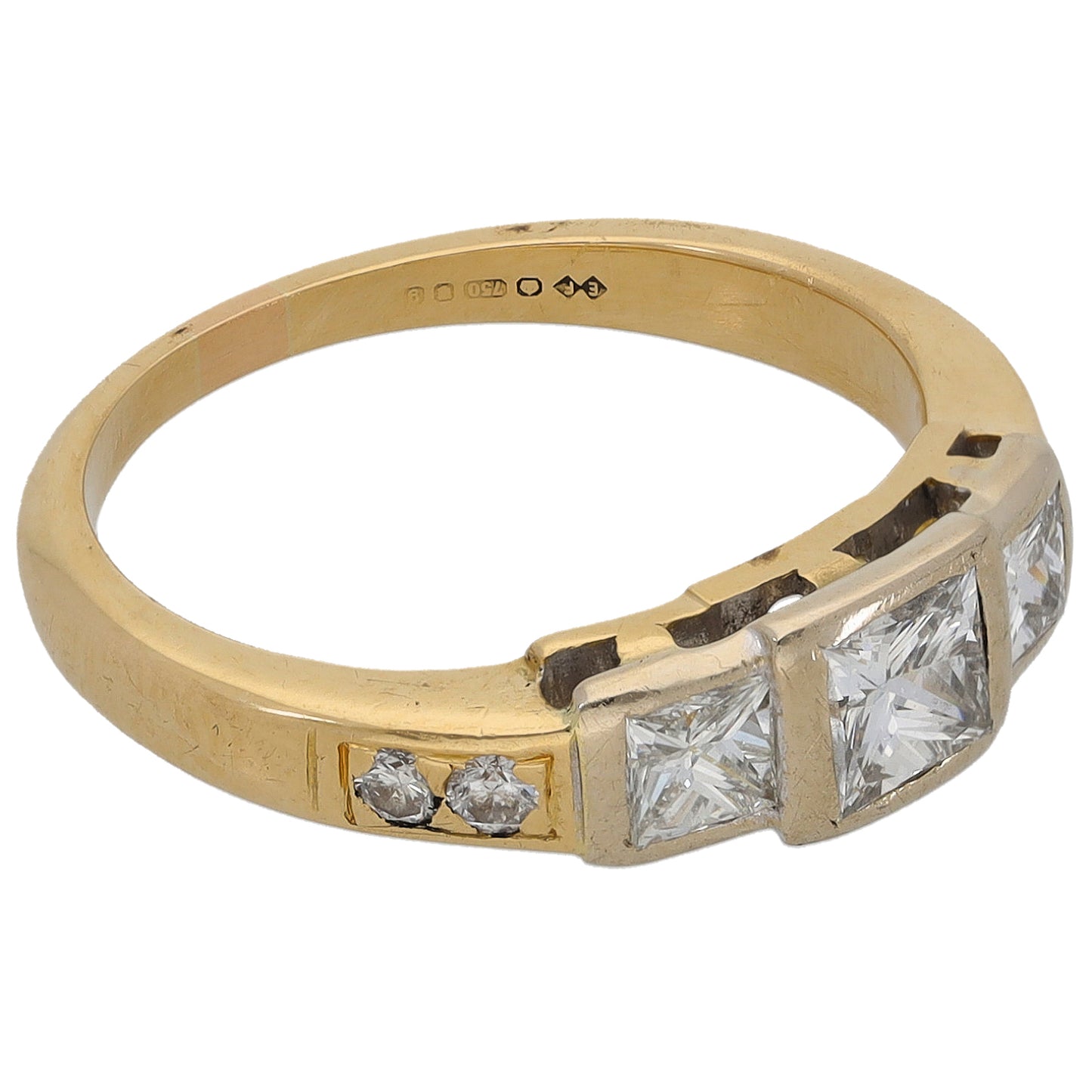 18ct Gold 0.78ct Diamond Dress/Cocktail Ring Size K