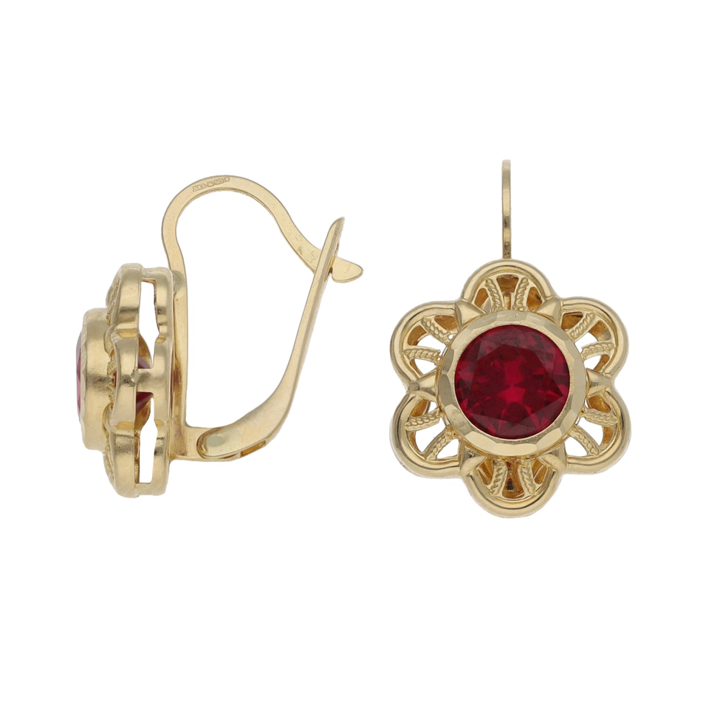 14ct Gold Imitation Gems Dress/Cocktail Earrings