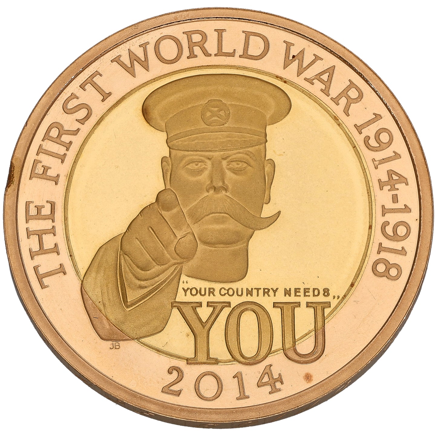 22ct Gold The First World War Two Pounds Coin 2014