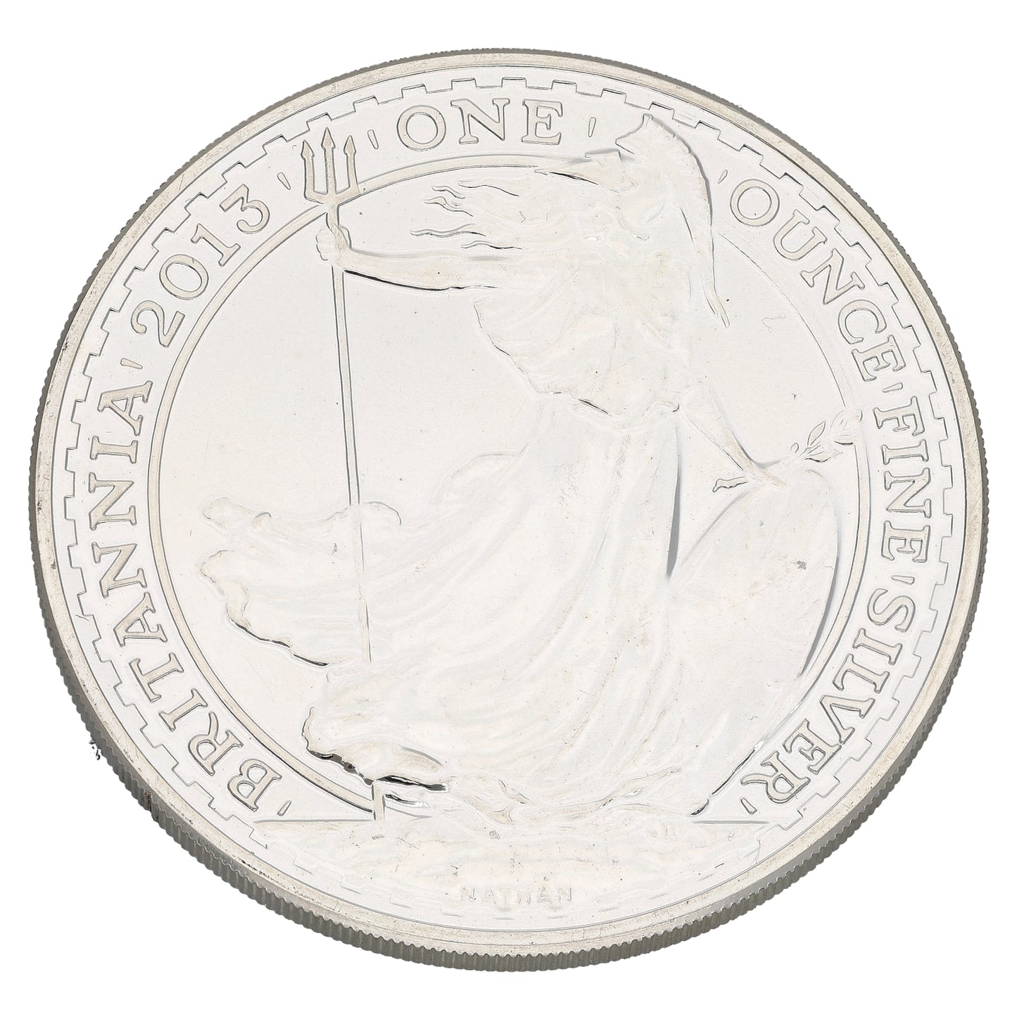 Fine Silver Queen Elizabeth II 1 OZ Britannia Coin 2013