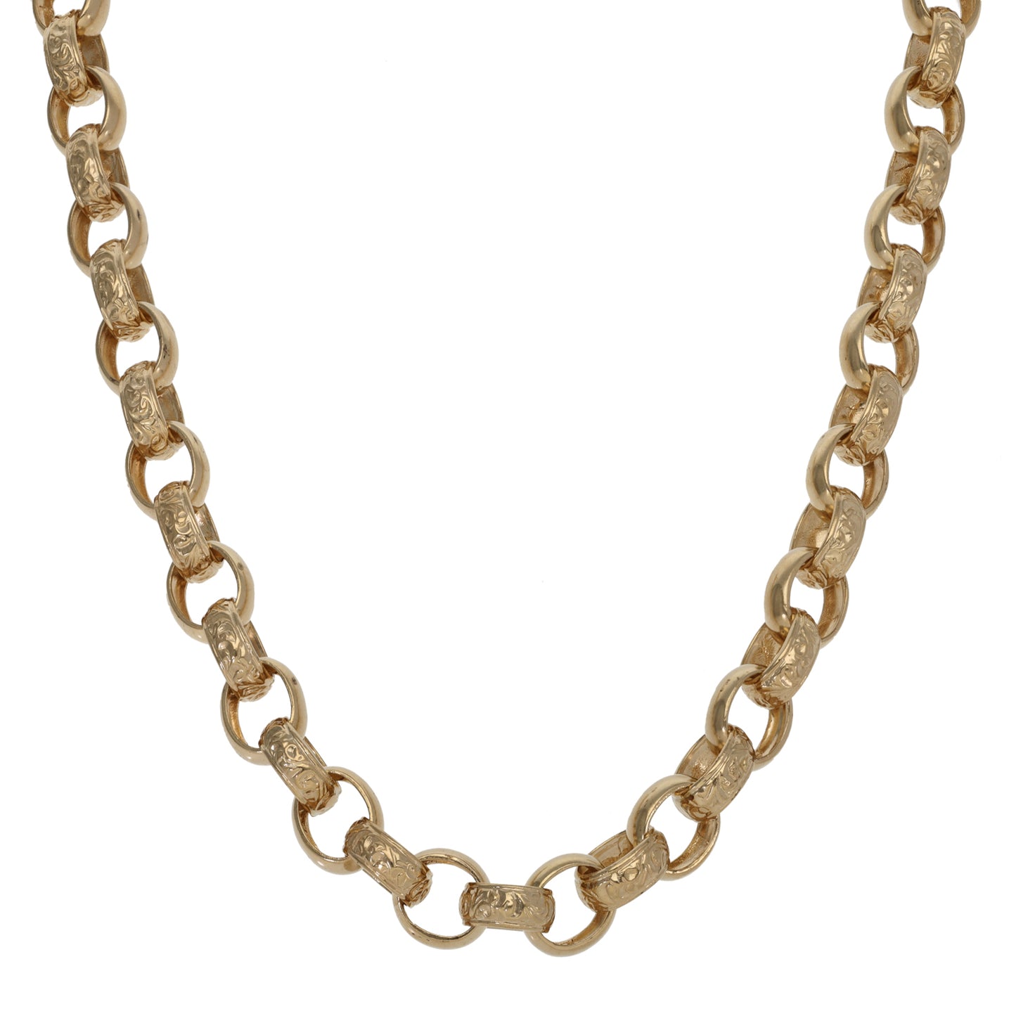 9ct Gold Belcher Chain 18"