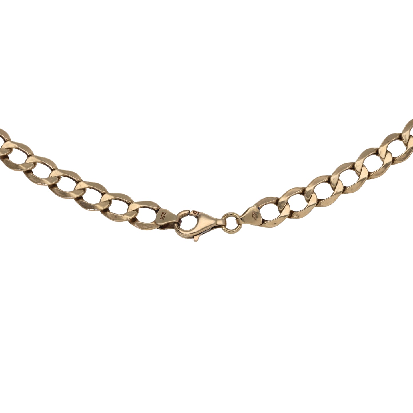 9ct Gold Curb Chain 22"