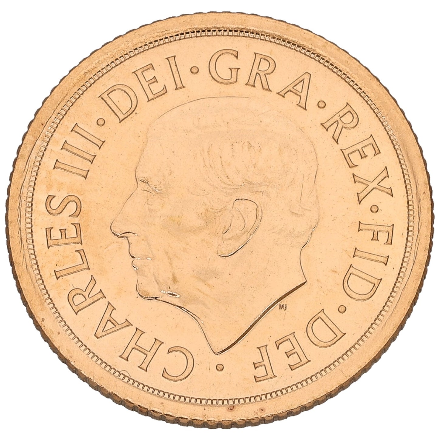 22ct Gold King Charles III Half Sovereign Coin 2022