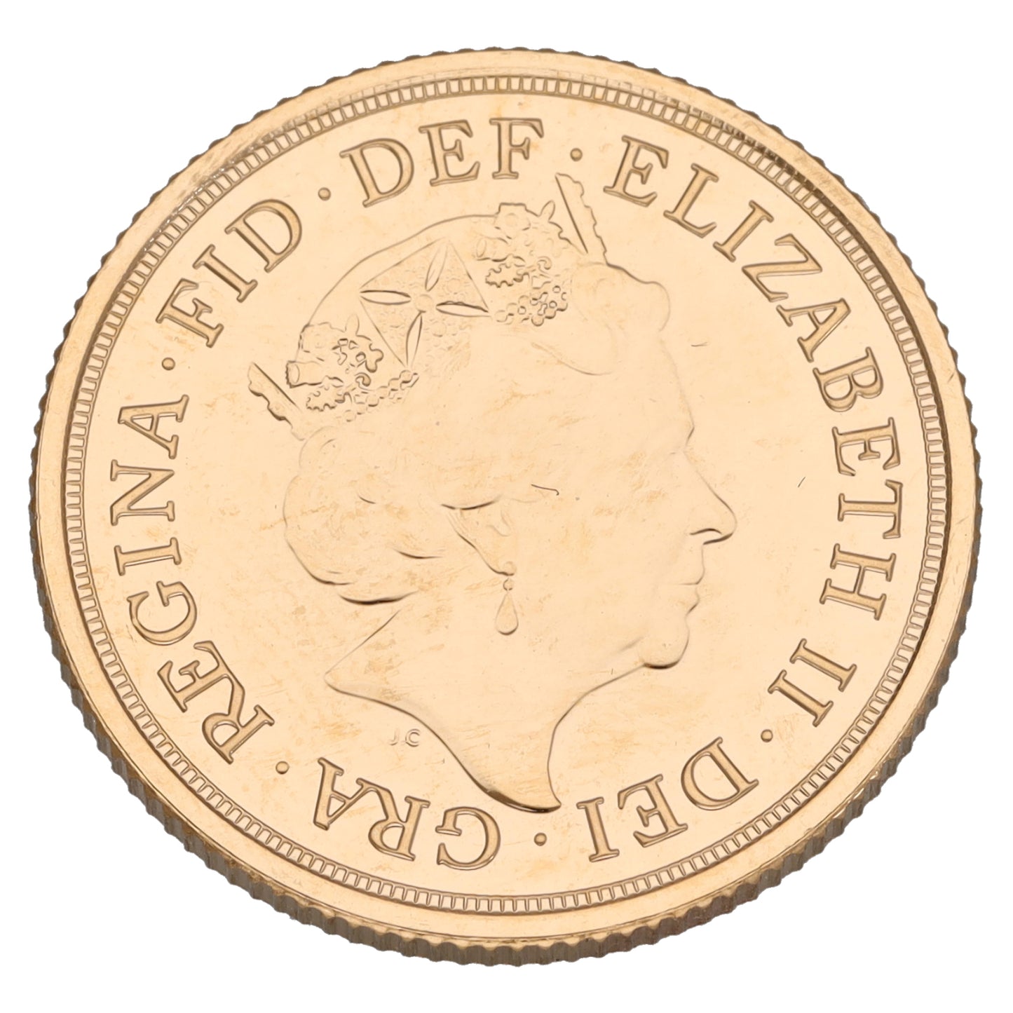 22ct Gold Queen Elizabeth II Full Sovereign Coin 2022