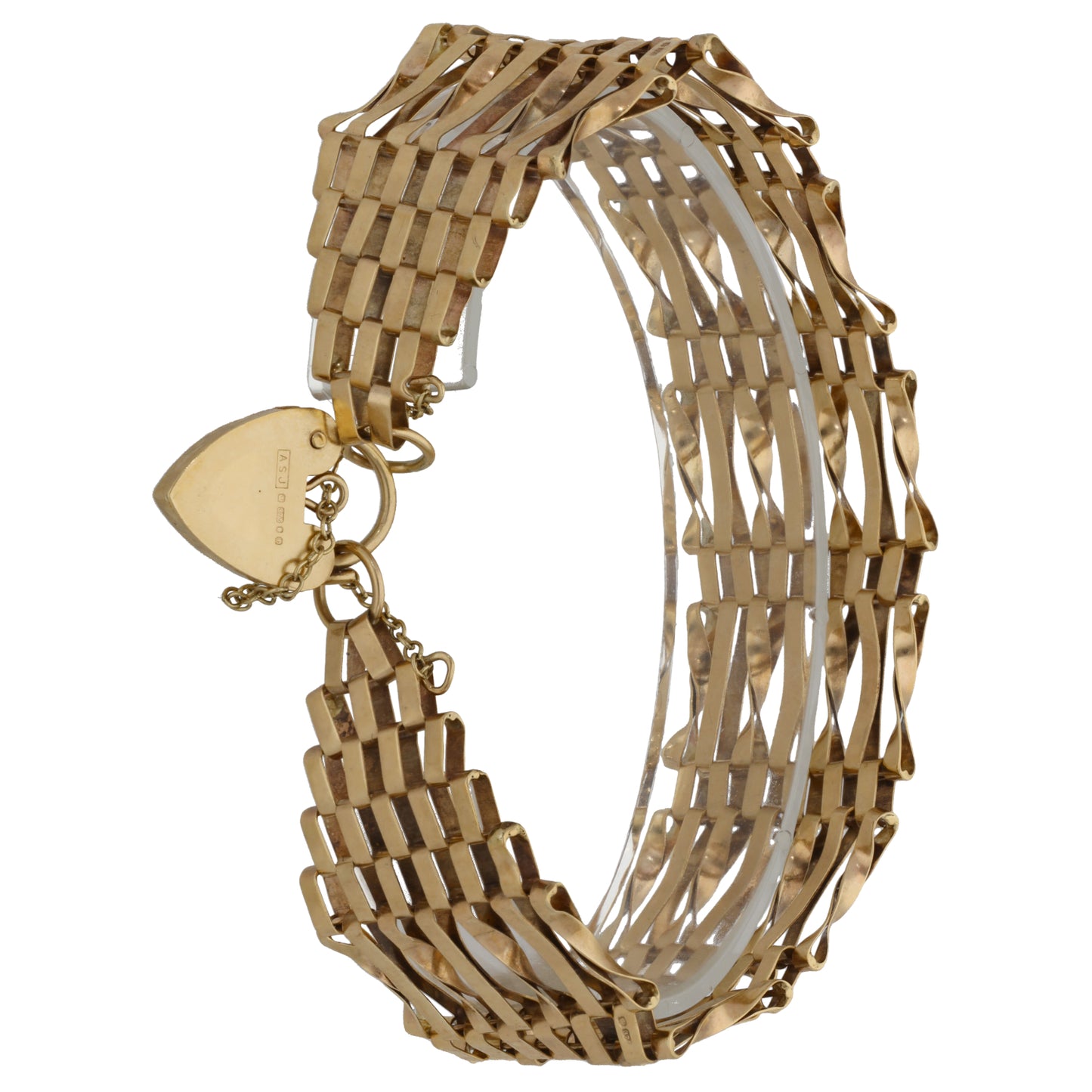 9ct Gold Gate Bracelet