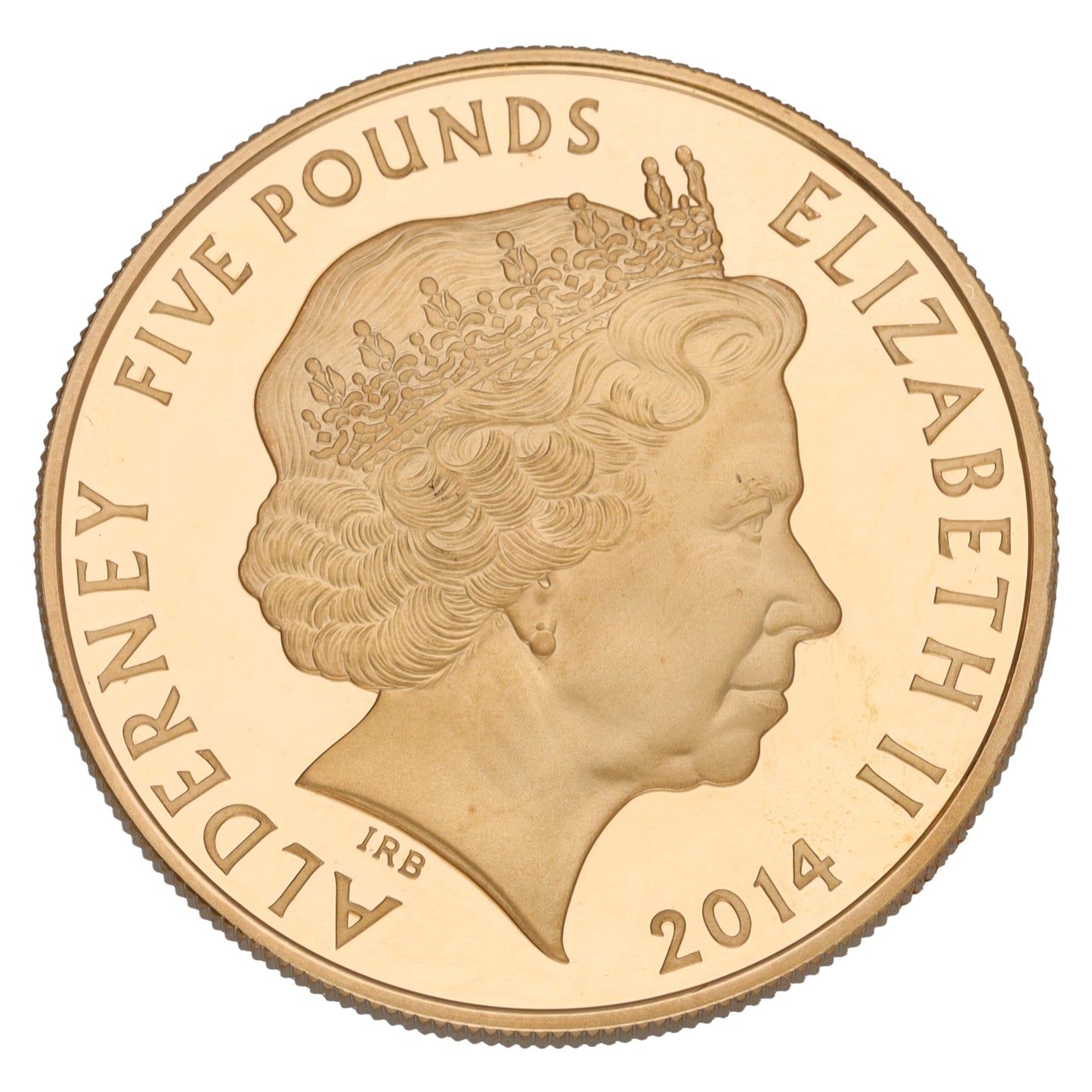 22ct Gold The 300th Anniversary Of The Coronation Of King George I Five Pounds Coin 2014