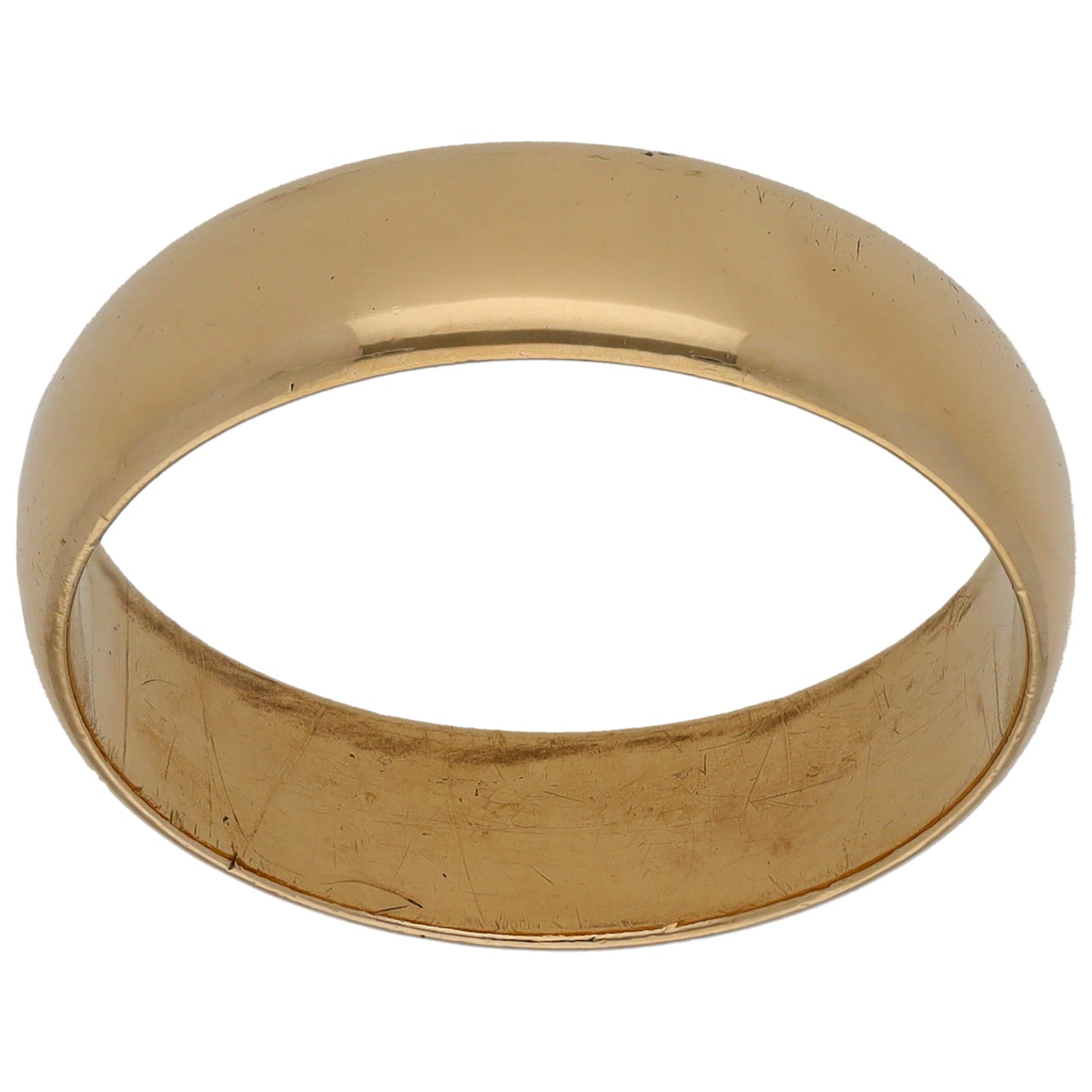 9ct Gold Plain Wedding Ring Size T