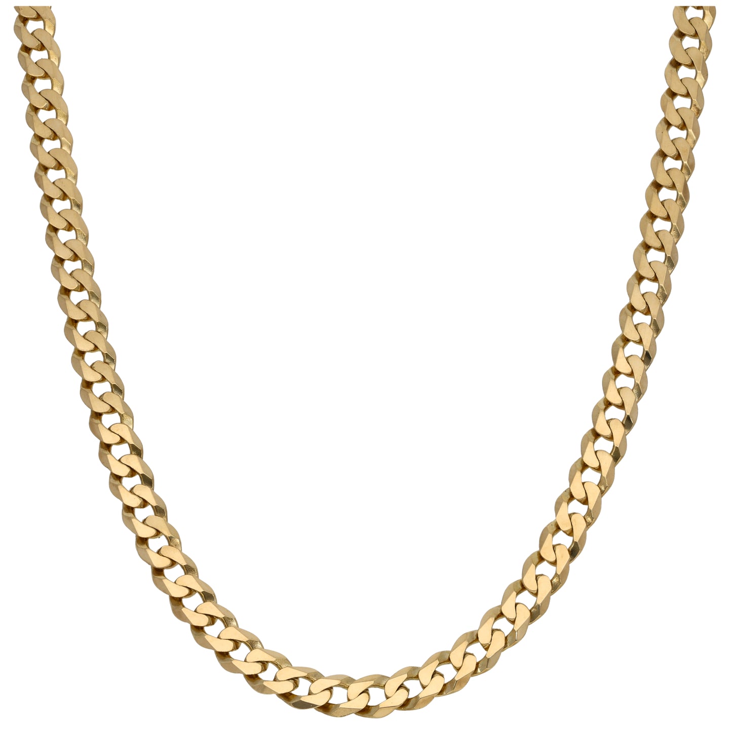 9ct Gold Curb Chain 18"