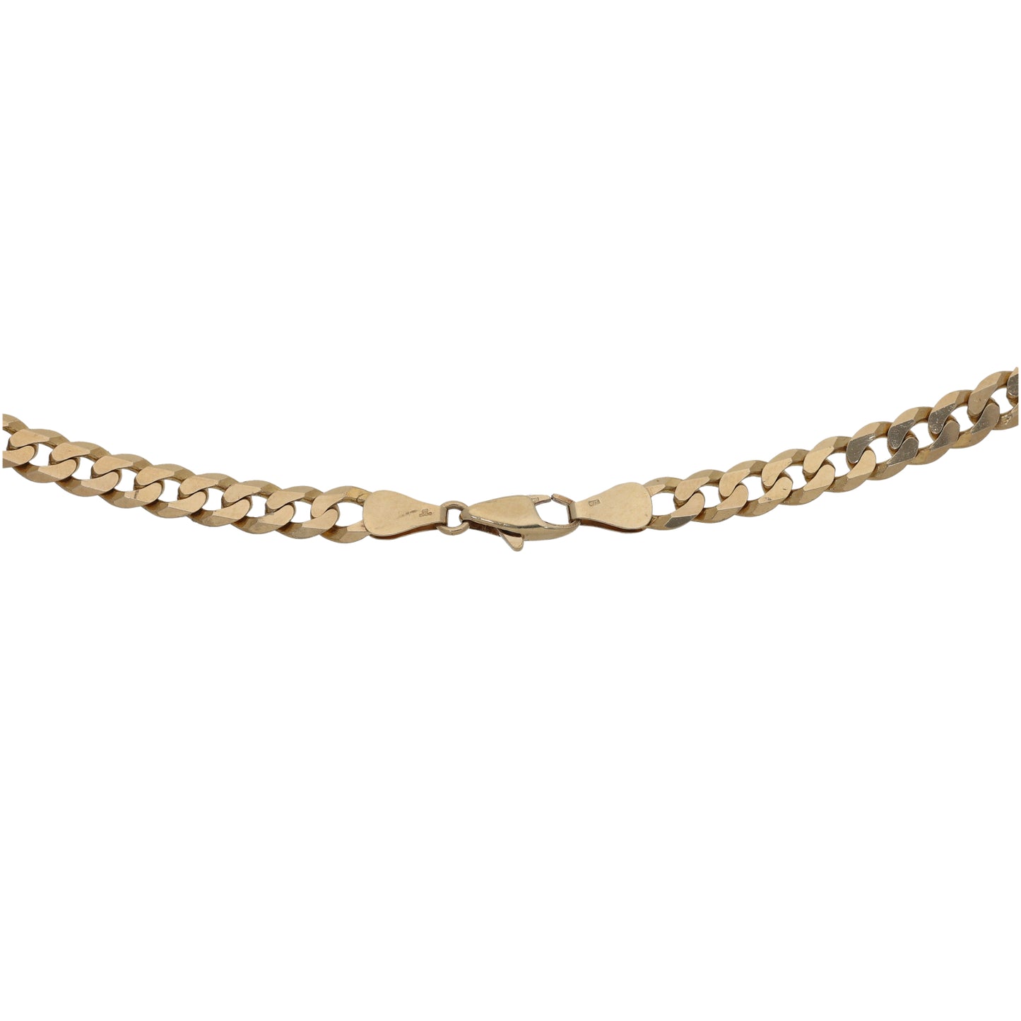 9ct Gold Curb Chain 18"