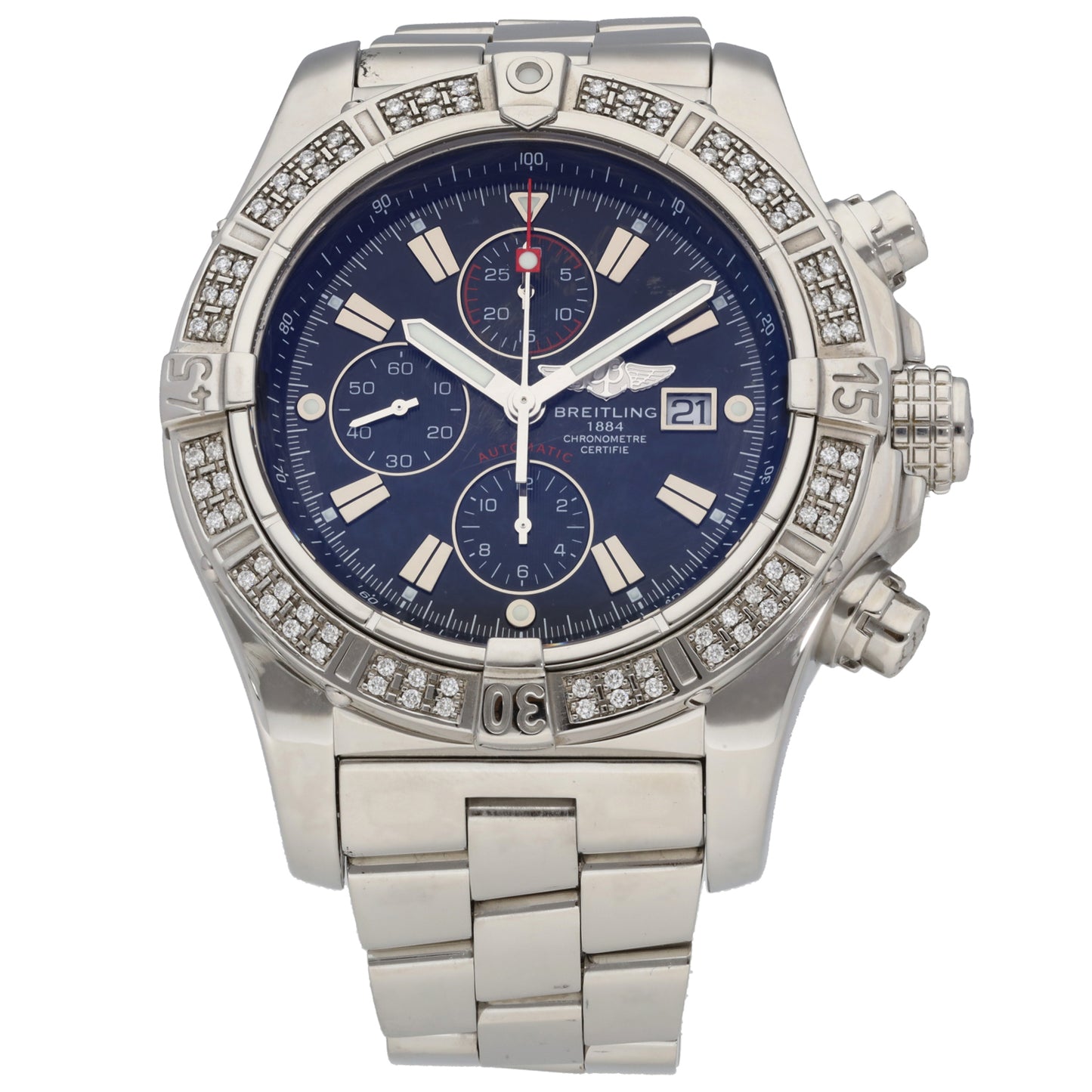 Breitling Super Avenger A13370 48mm Stainless Steel Watch