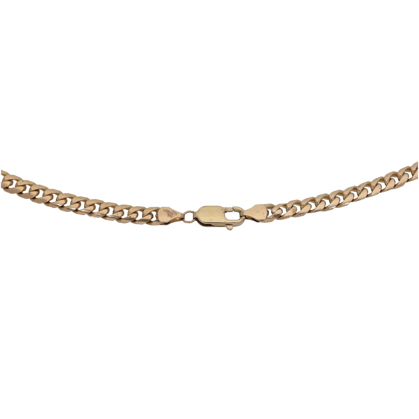 9ct Gold Curb Chain 18"
