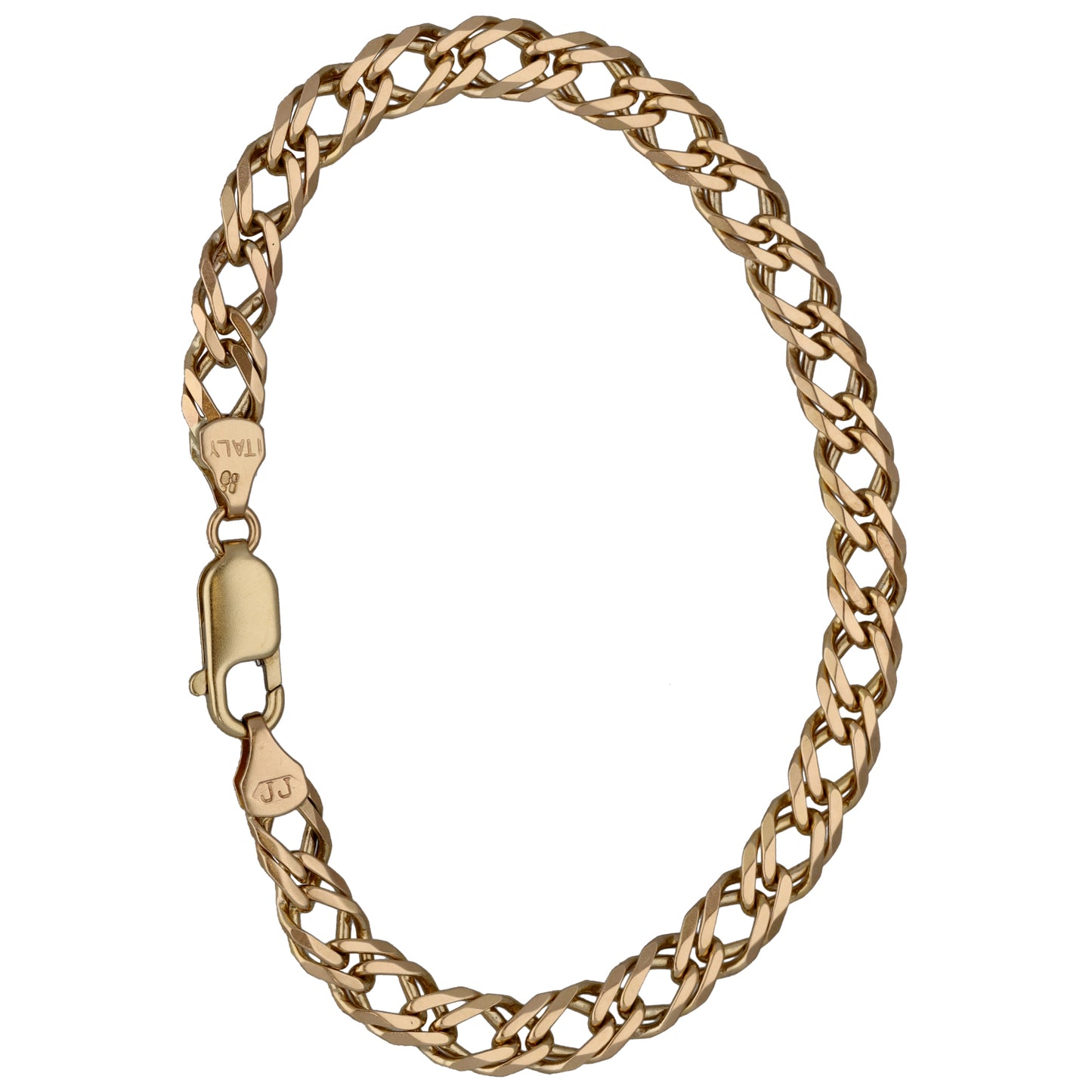 9ct Gold Double Curb Bracelet
