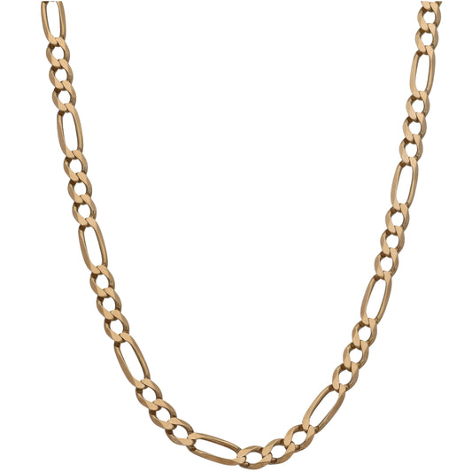 9ct Gold Figaro Chain 28"