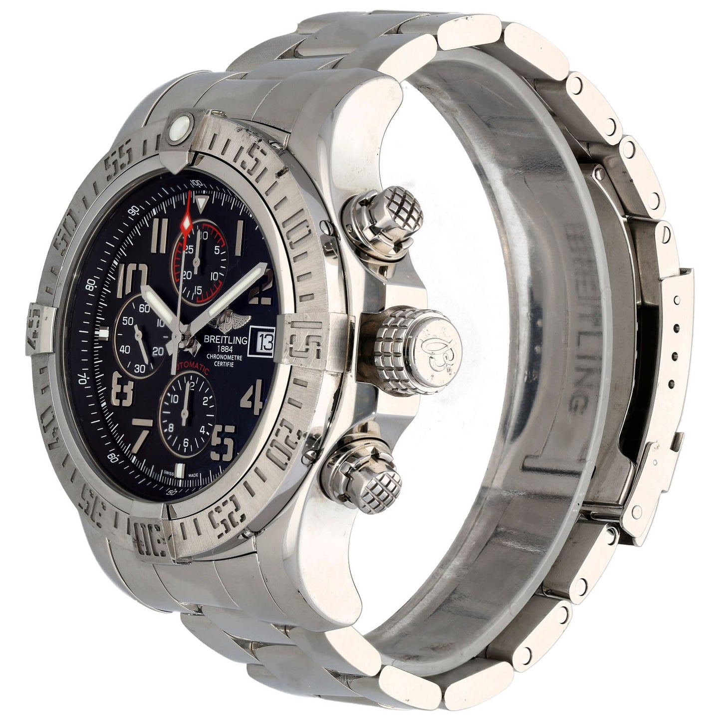 Breitling Super Avenger II A13371 48mm Stainless Steel Watch