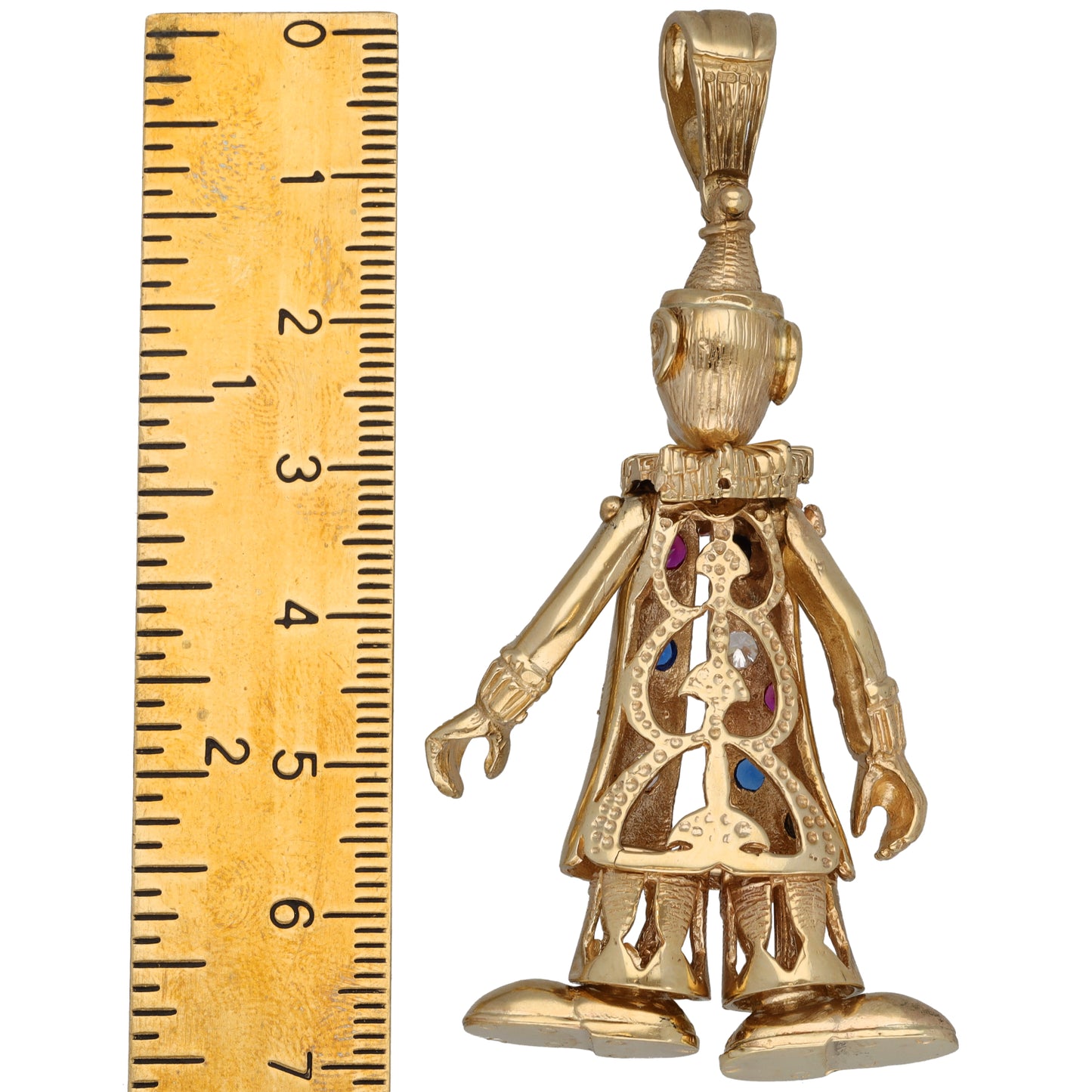 9ct Gold Imitation Clown Pendant