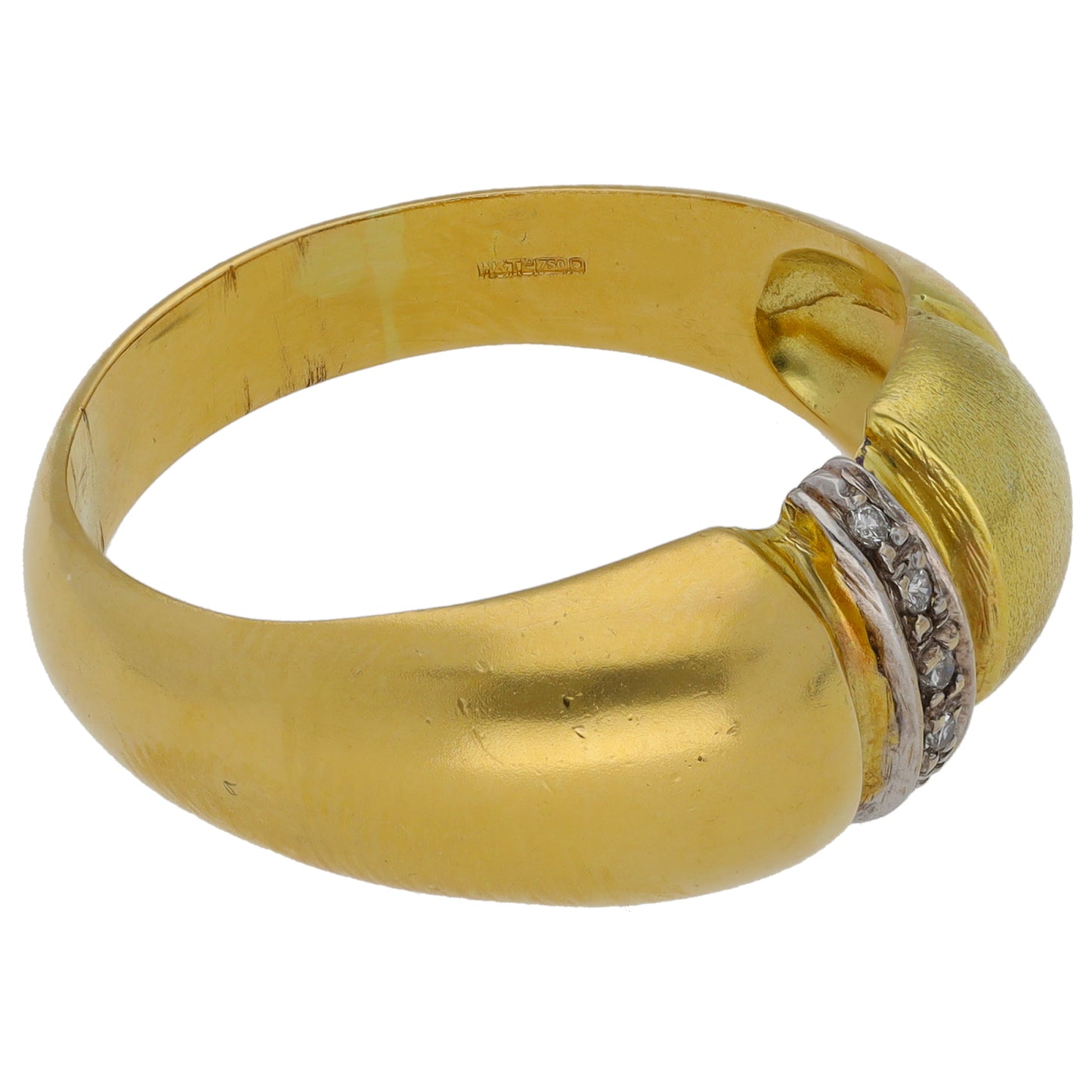 18ct Gold 0.05ct Diamond Dress/Cocktail Ring Size Y