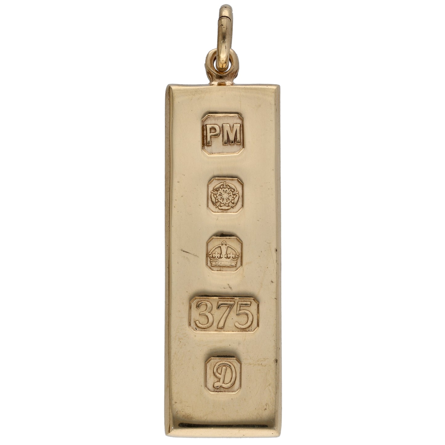 9ct Gold Ingot Pendant