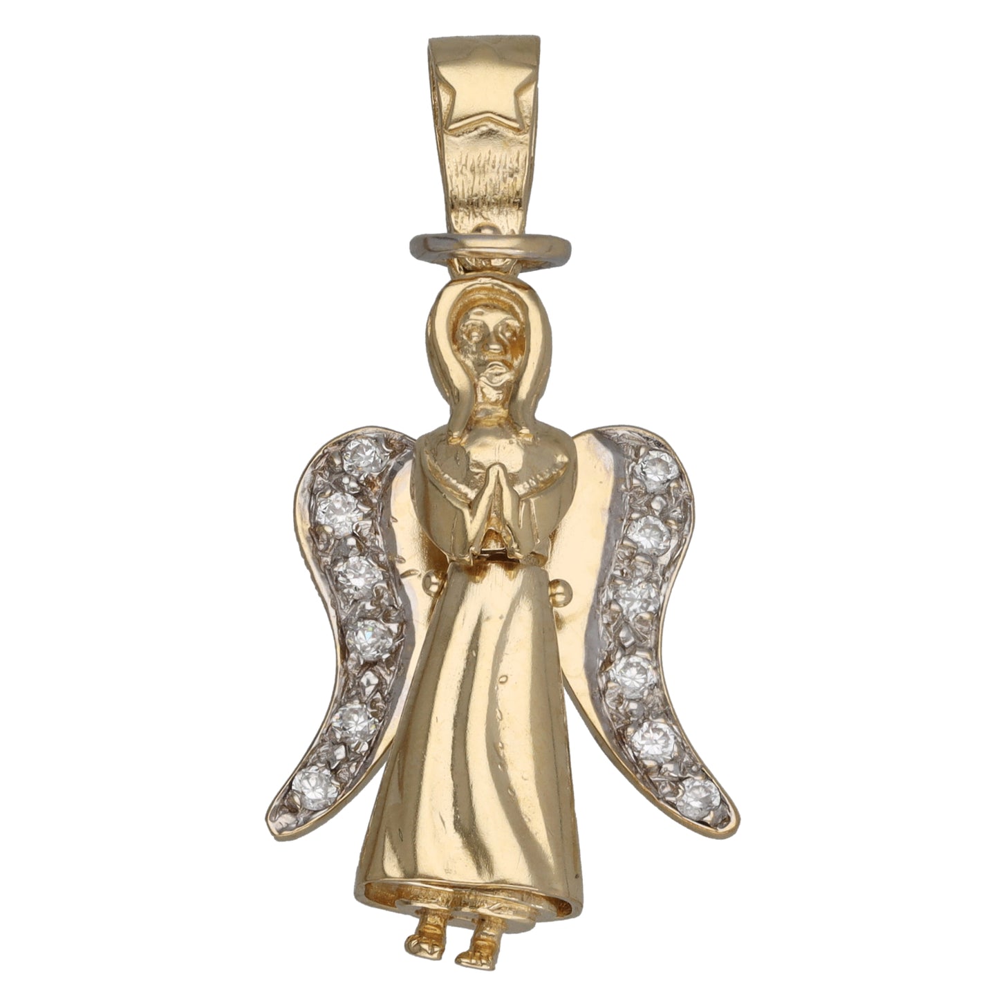 9ct Gold Cubic Zirconia Dress/Cocktail Pendant