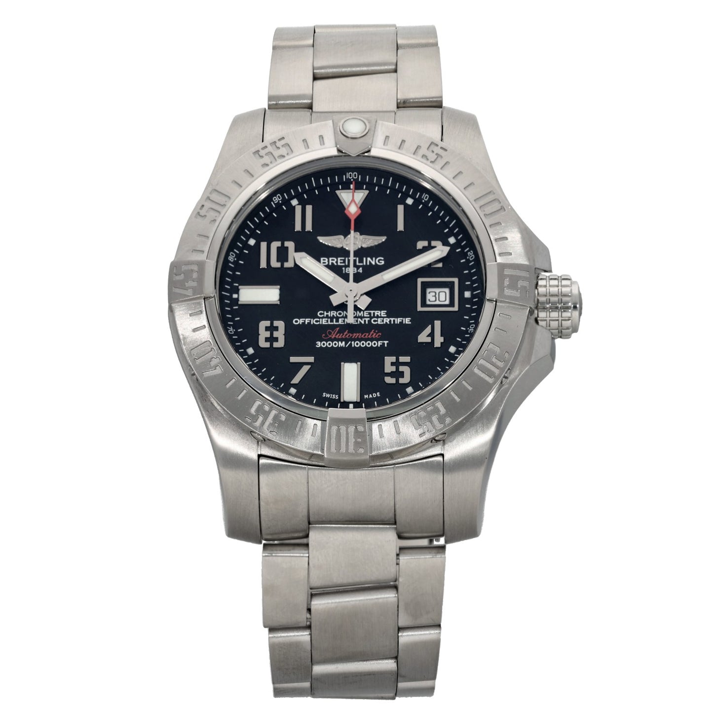 Breitling Avenger II Seawolf A17331 45mm Stainless Steel Watch
