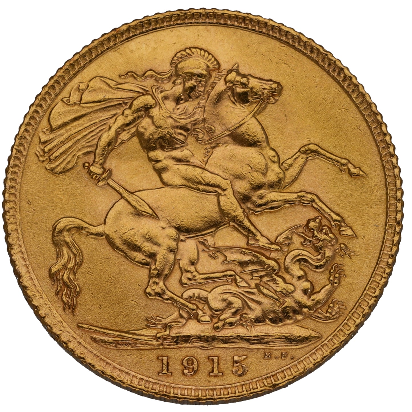 22ct Gold King George V Full Sovereign Coin 1915