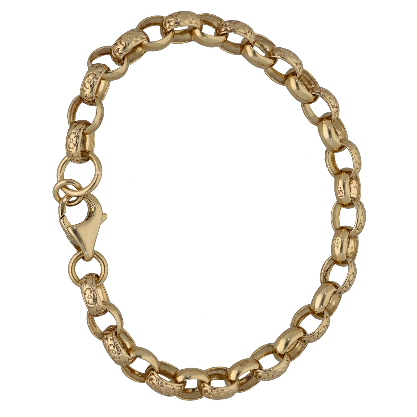 9ct Gold Belcher Bracelet