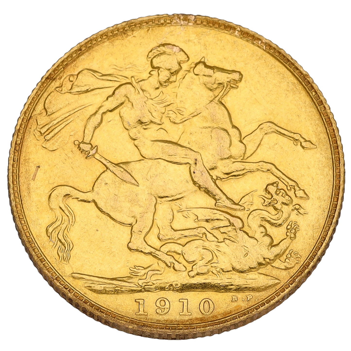 22ct Gold King Edward VII Full Sovereign Coin 1910