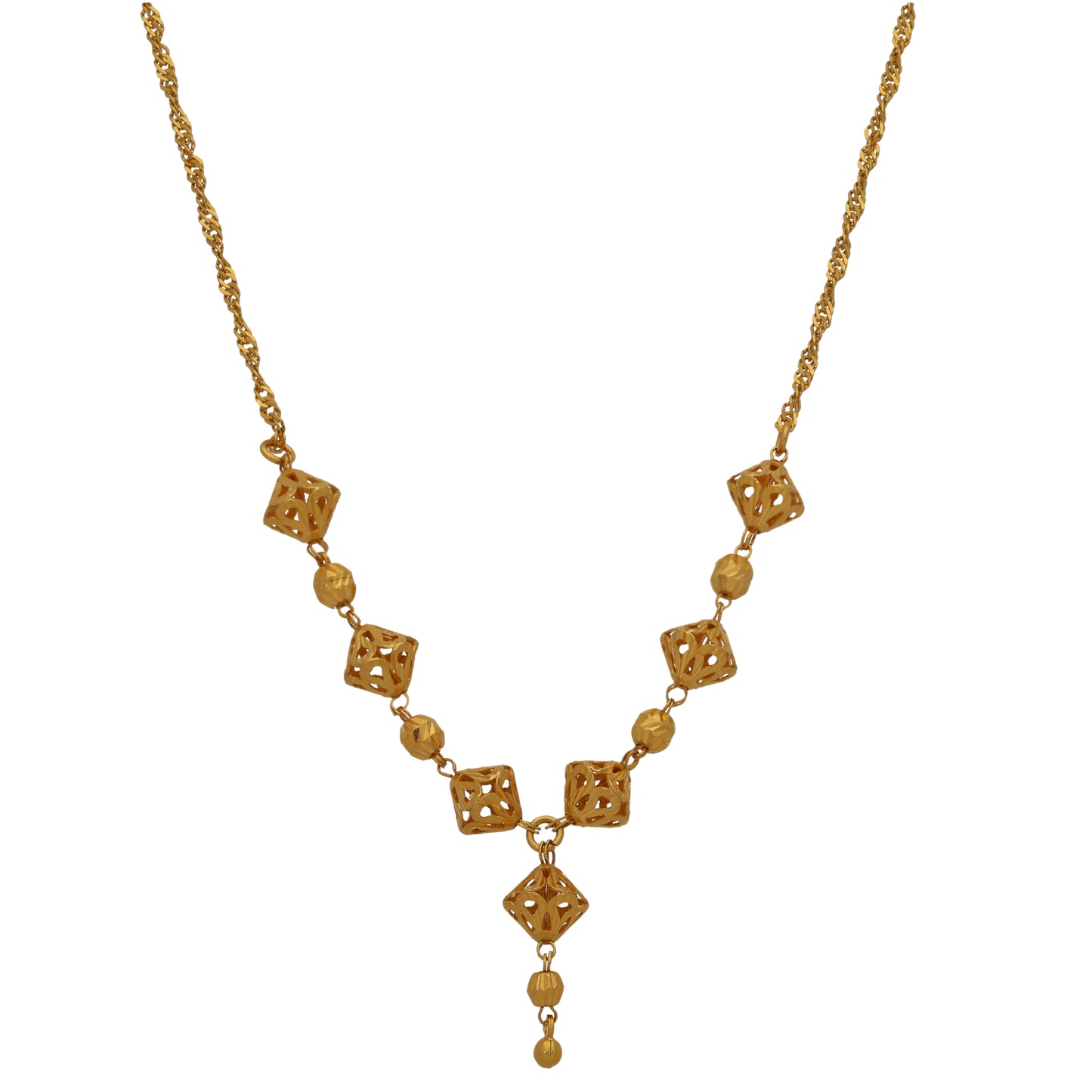 22ct Gold Fancy Necklace 16"