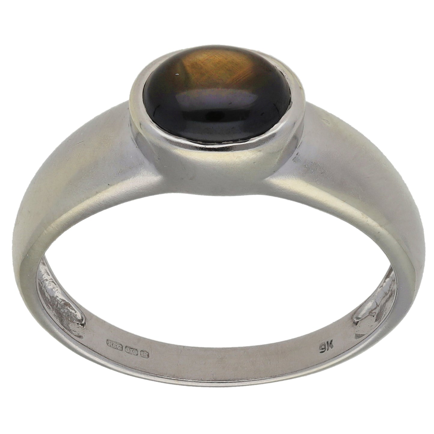 9ct Gold Sapphire Single Stone Ring Size T