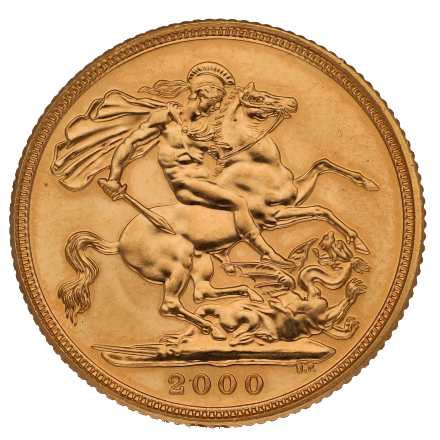 22ct Gold Queen Elizabeth II Full Sovereign Coin 2000
