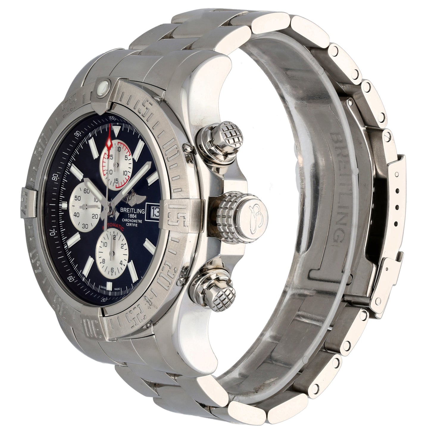 Breitling Super Avenger II A13371 48mm Stainless Steel Watch