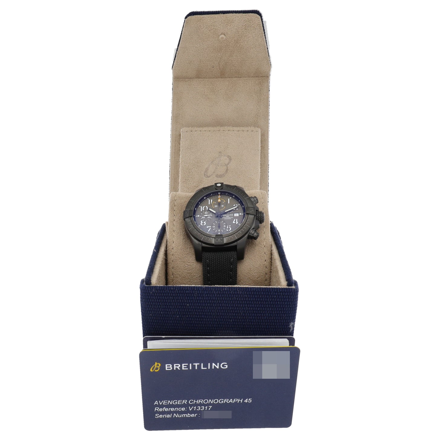Breitling Avenger V13317 45mm DLC Titanium Watch